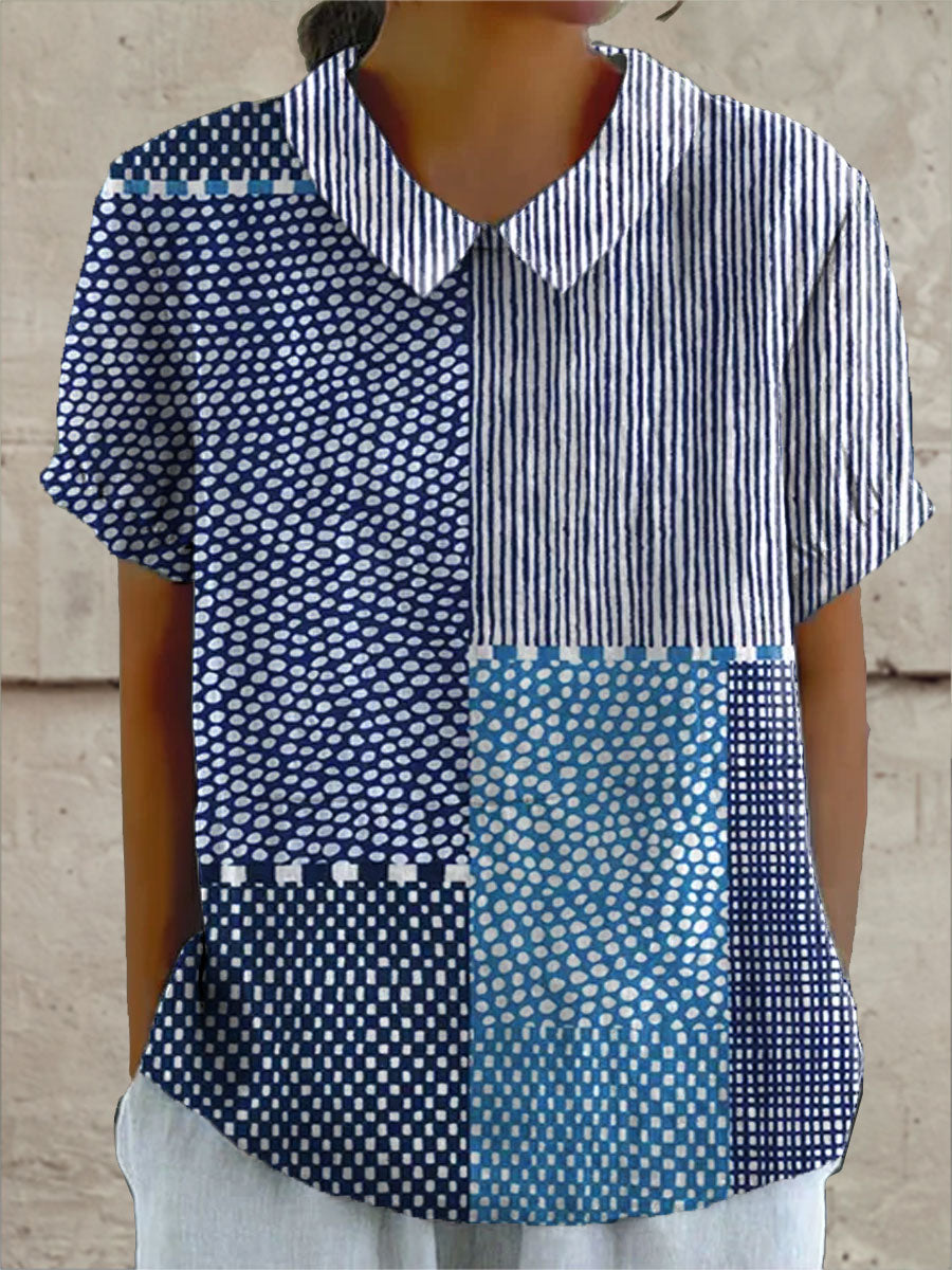 Allie | Patchwork Druckshirt