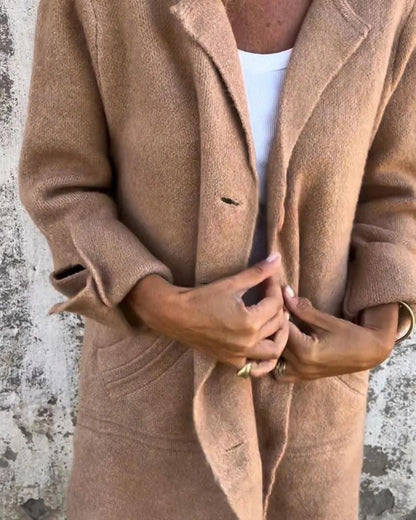 Maila™ | Manteau long décontracté avec revers