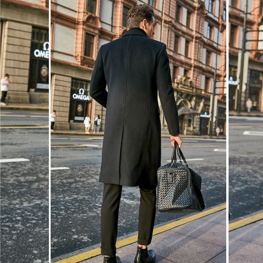 AlpenNord™ | Luxus-Herrenmantel mit Reverskragen