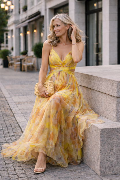 Lena – Floral Maxikleid
