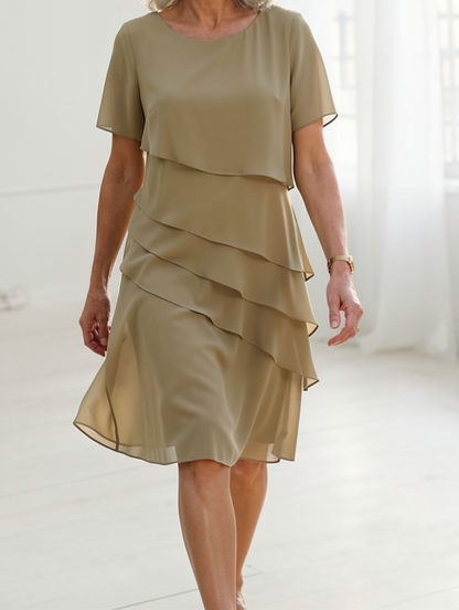 Juliette | Elegantes, fließendes Kleid mit Rüschen
