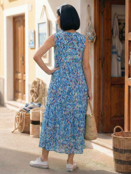 Taryn | Luftiges Sommerkleid mit Bindekragen