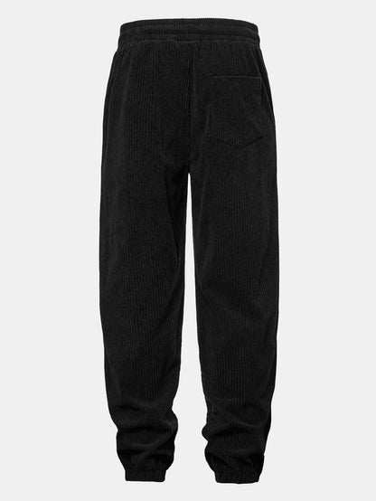 Corduroy-Hoodie mit Kängurutasche & Corduroy-Jogginghose