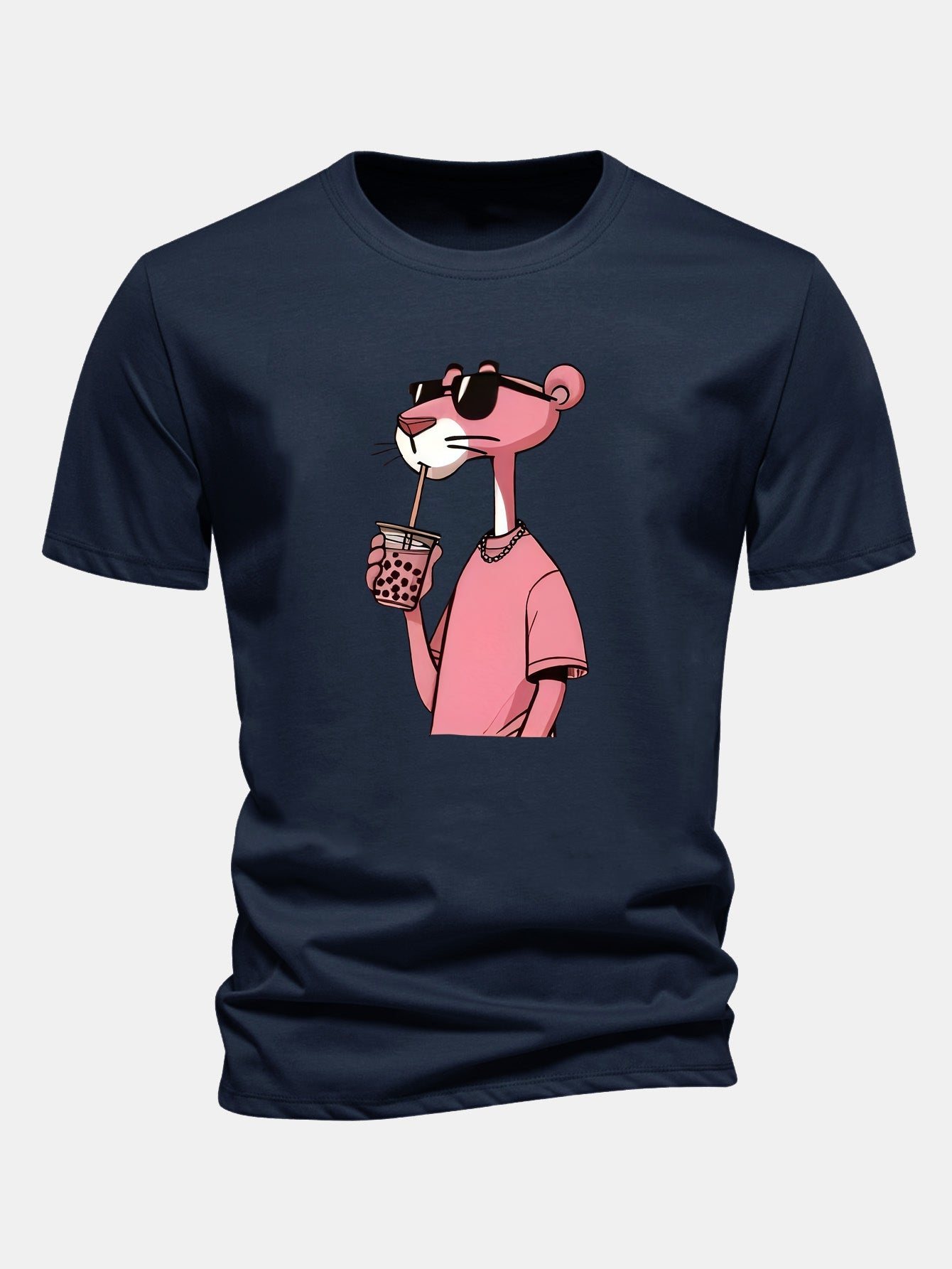 Regulär geschnittenes T-Shirt mit Pink Panther Druck