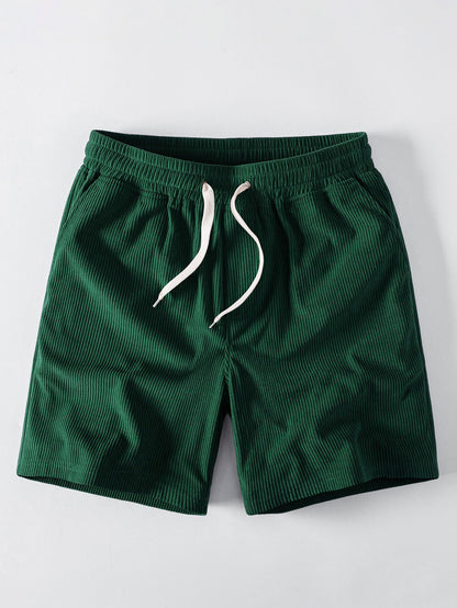 Seekü turtle Print Kontrast Ringer T-Shirt & Corduroy 7" Shorts