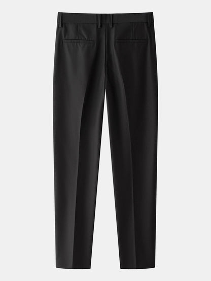 Kontrast Texturiertes Johnny-Kragen Polo & Slim Fit Tapered Hose