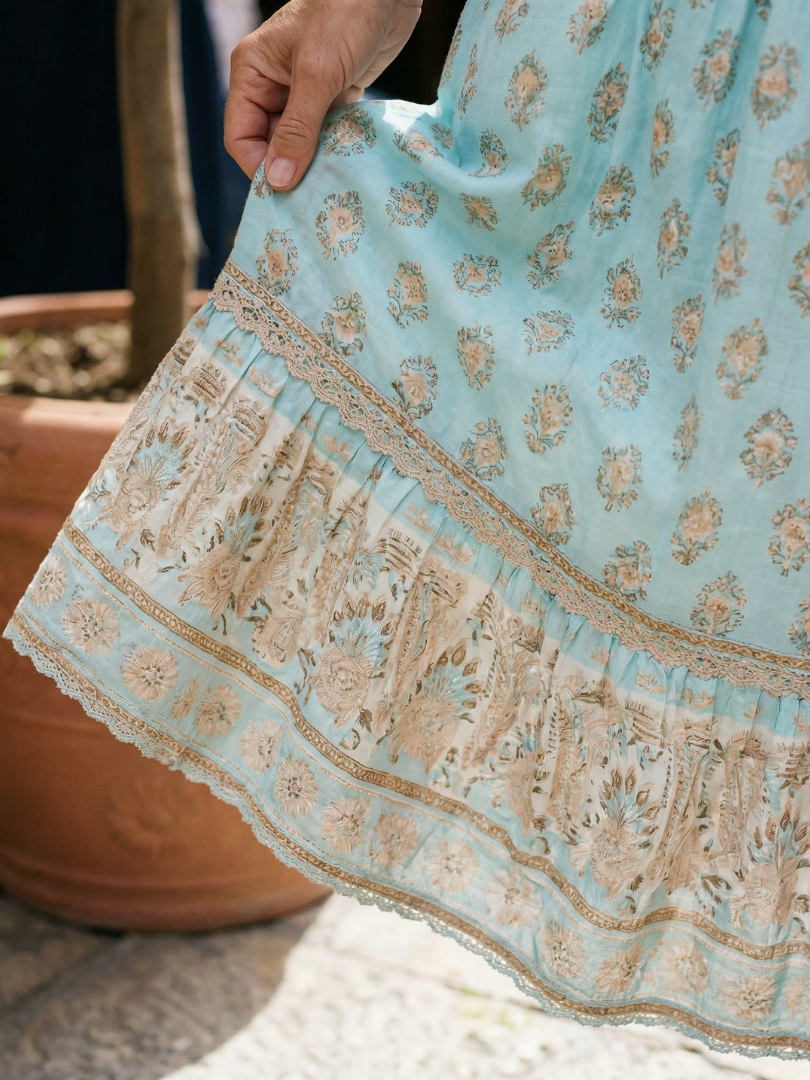 Alba | Florales Midi-Kleid