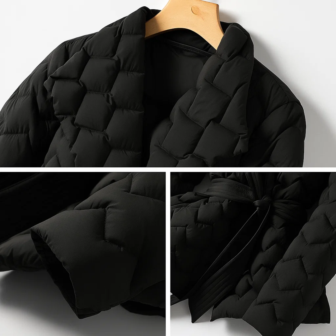 Sophia | Daunenjacke mit Taillengürtel