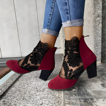 ELENA - Stilvolle atmungsaktive orthopädische Stiefeletten