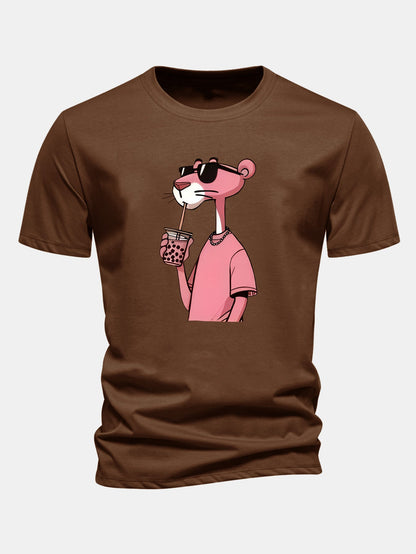 Regulär geschnittenes T-Shirt mit Pink Panther Druck
