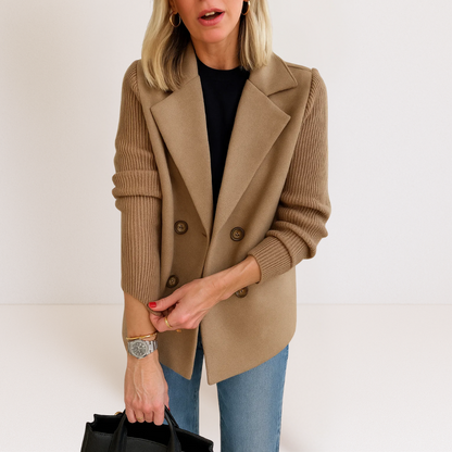 Martine | Elegante Jacke mit Strickärmeln