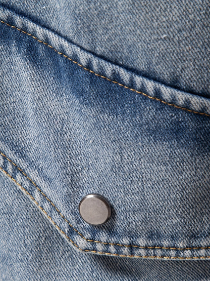 AlpenNord™ | Denim-Fleece-Jacke für Herren