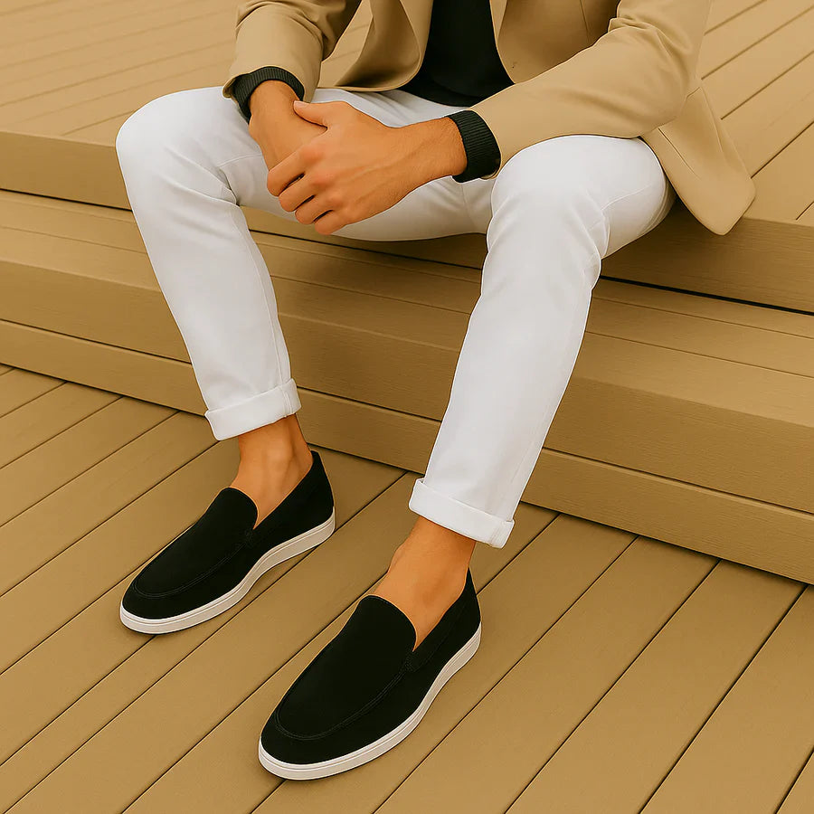 Lässige Wildleder Slipper