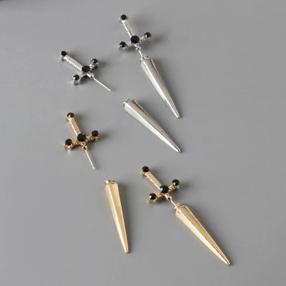 Gothic Schwert Ohringe aus hochwertigem Material
