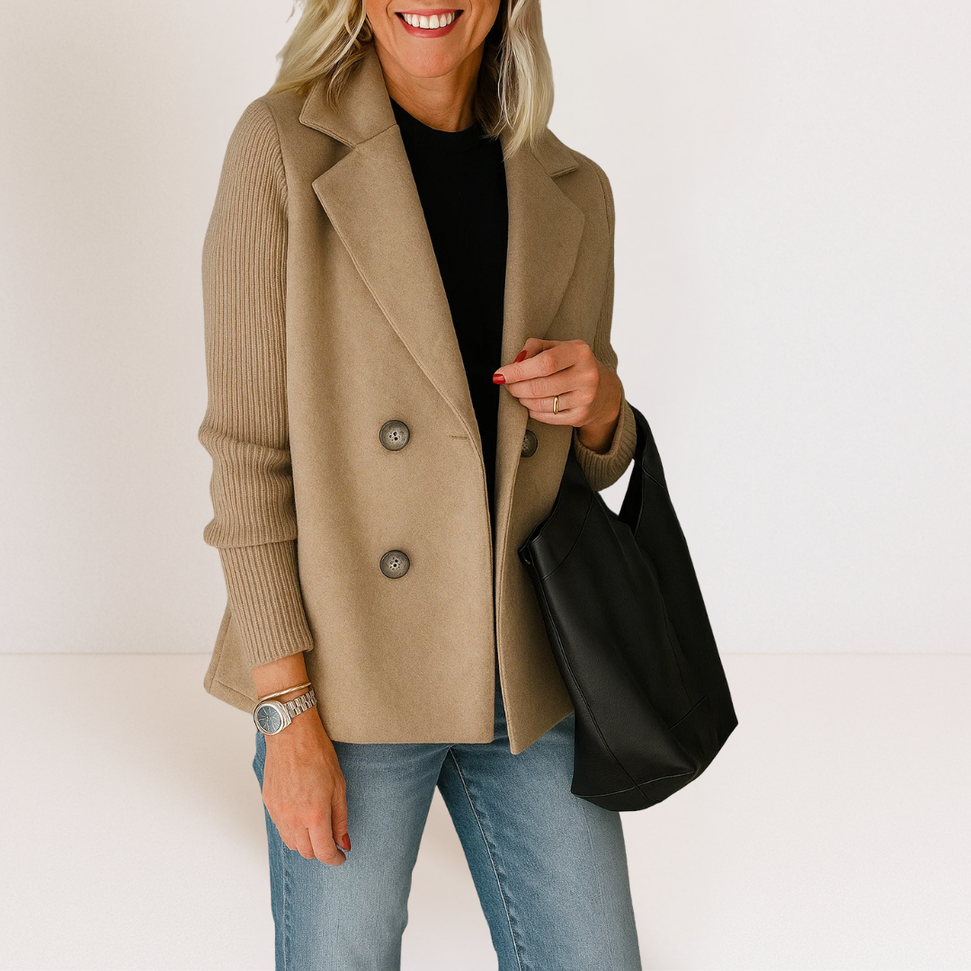 Martine | Elegante Jacke mit Strickärmeln
