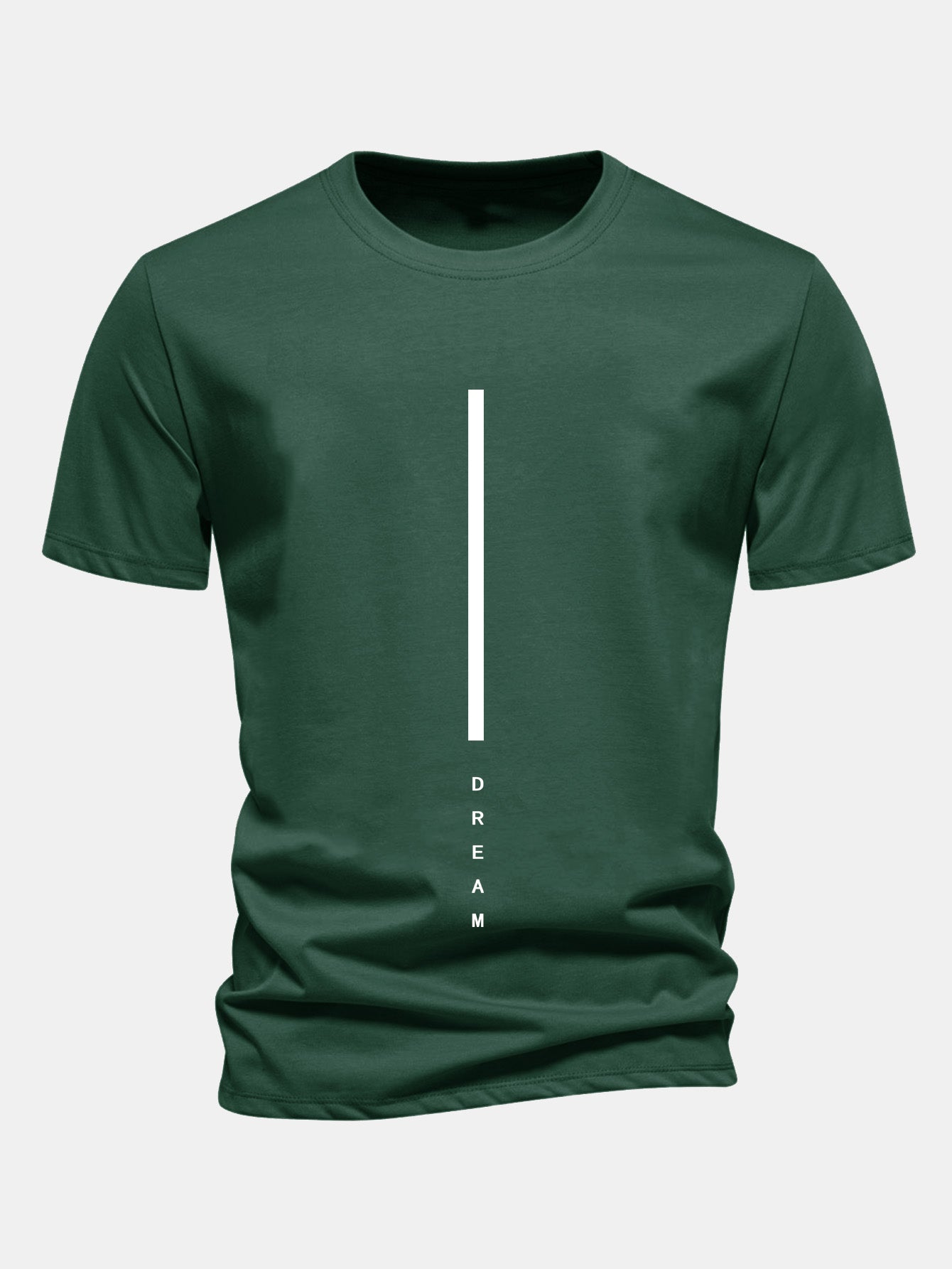 Regulär geschnittenes Traumstreifen-Print Baumwoll-T-Shirt