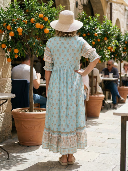 Alba | Florales Midi-Kleid