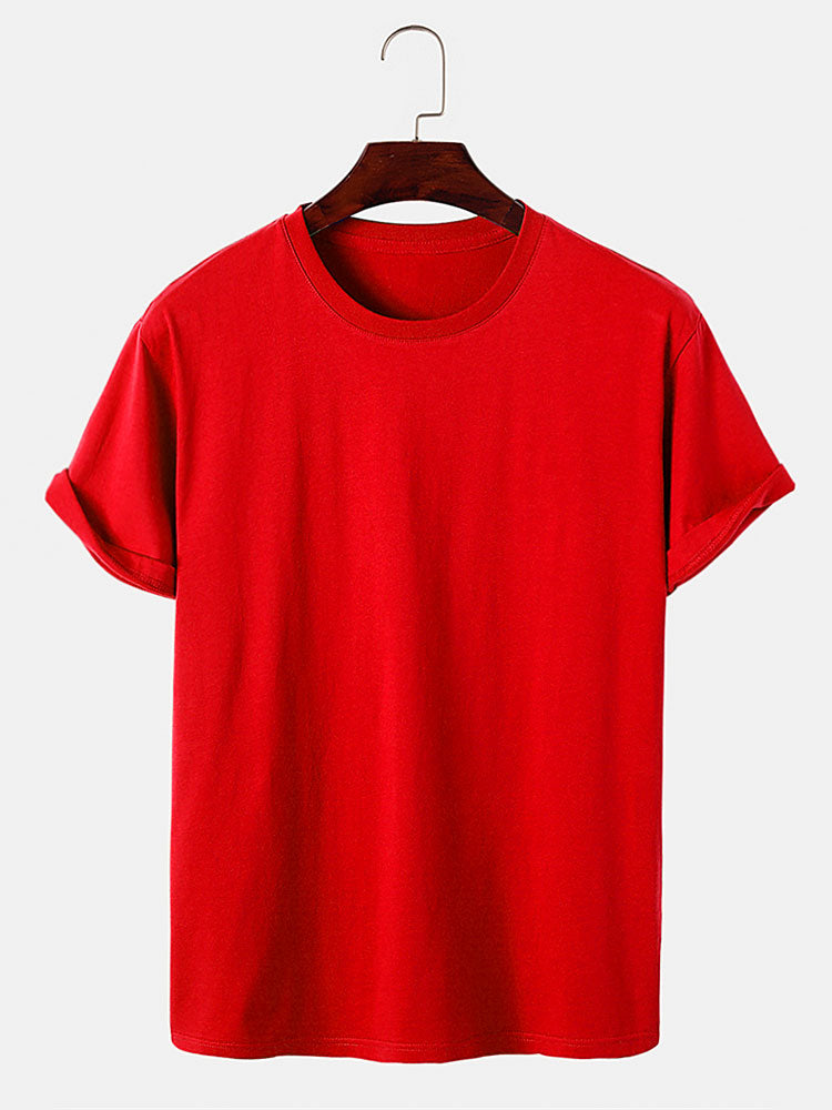 100% Baumwolle Basic T-Shirt