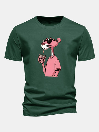 Regulär geschnittenes T-Shirt mit Pink Panther Druck