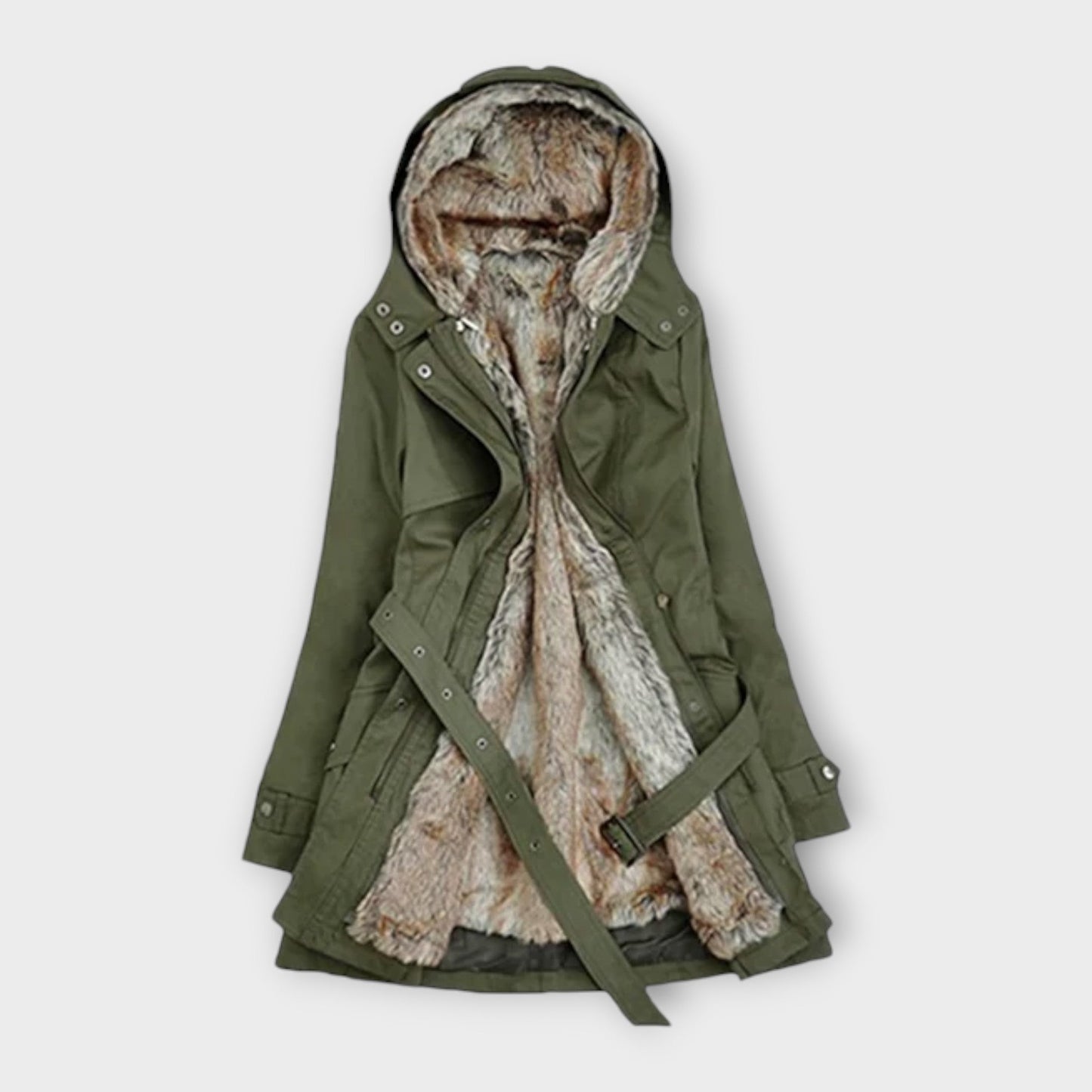 AlpenNord™ | Kuscheliger Fell-Futter Mantel