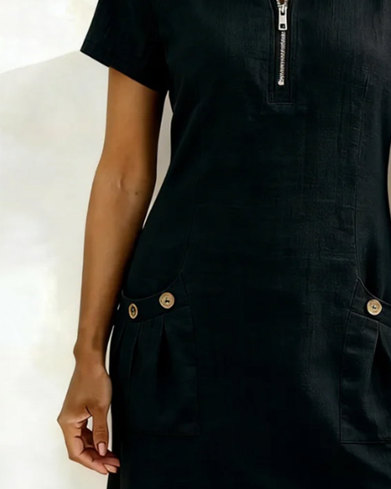 Vienna-Stil® | Baumwollkleid mit Reißverschluss