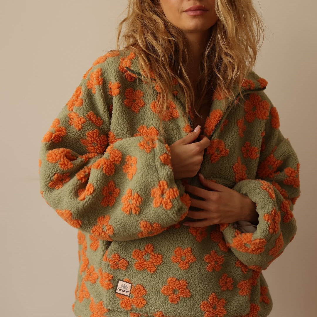 Daisy™ Fleece-Pullover Bloom – Kuschelig Warm