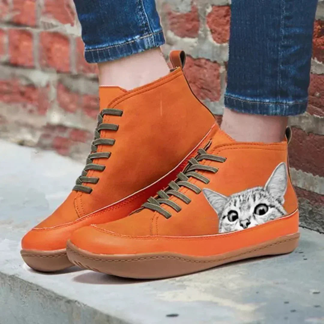 MAELEN™ | Damen Leder-Sneaker