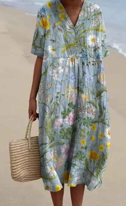 Van Elst Mode® | Sommerbrise Bedrucktes Kleid