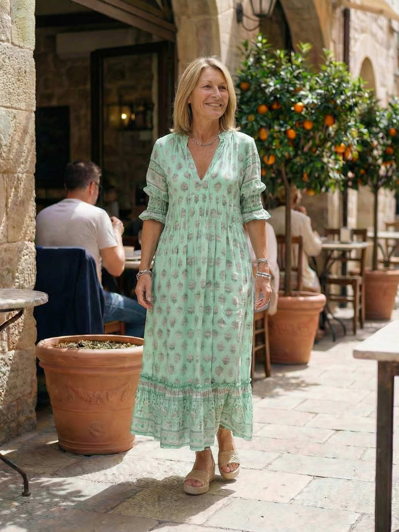 Alba | Florales Midi-Kleid