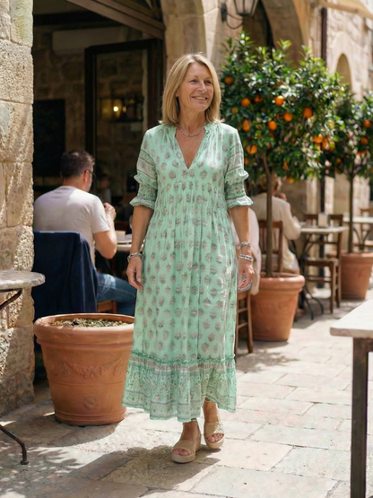 Alba | Florales Midi-Kleid