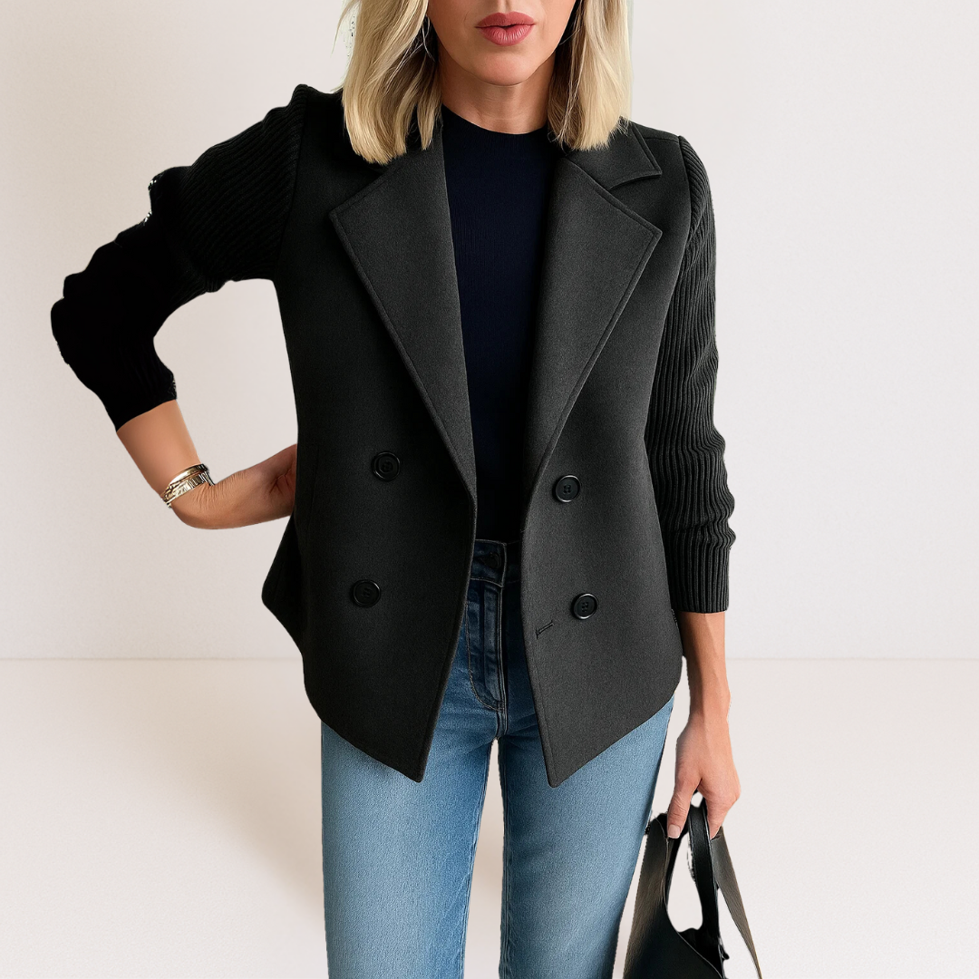 Martine | Elegante Jacke mit Strickärmeln