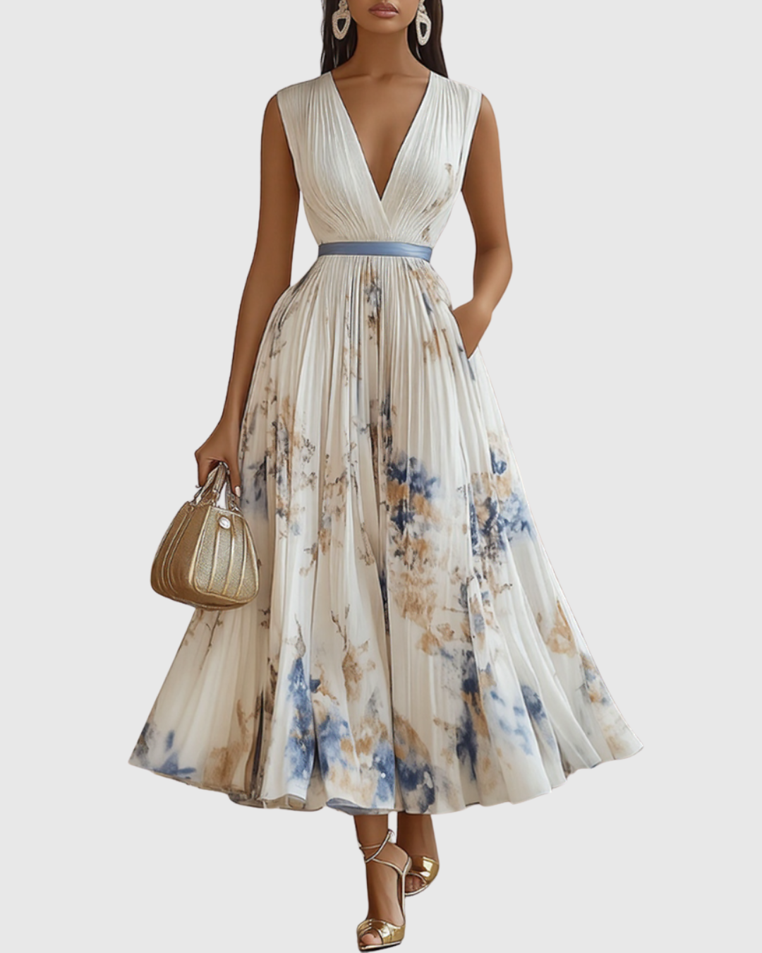 Siena™ - Elegantes Maxikleid mit Falten