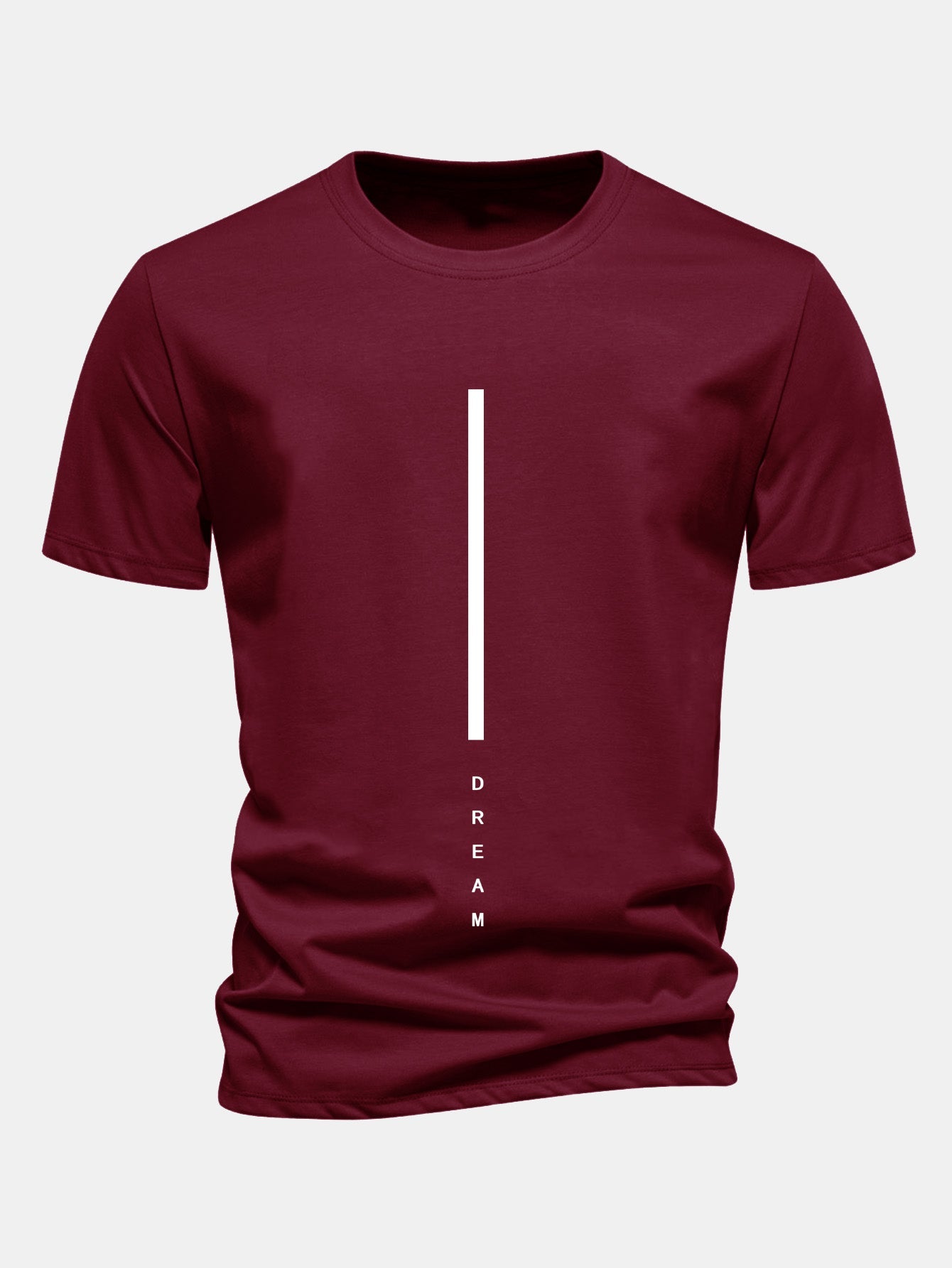 Regulär geschnittenes Traumstreifen-Print Baumwoll-T-Shirt