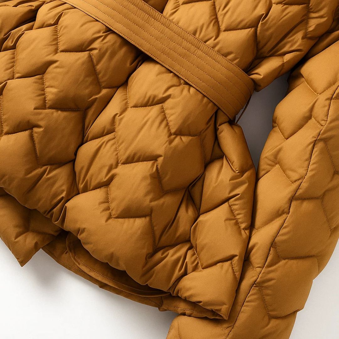 Sophia | Daunenjacke mit Taillengürtel