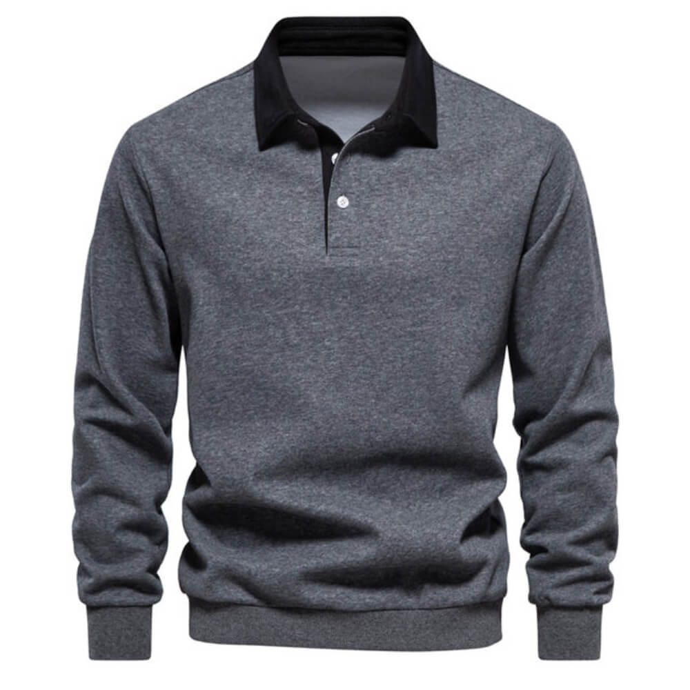 Emil™ | Elegantes Langarm-Poloshirt Herren