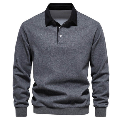Emil™ | Elegantes Langarm-Poloshirt Herren