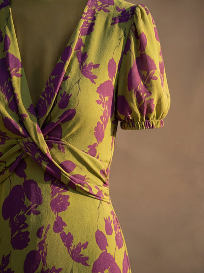 Floral Maxi-Kleid mit fließendem Fall