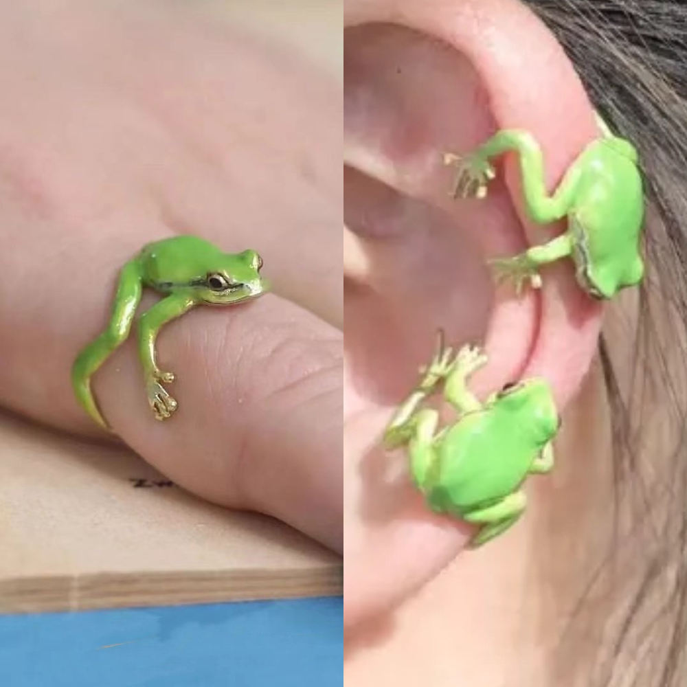 Baumfrosch Schmuckset für stilvolle Akzente