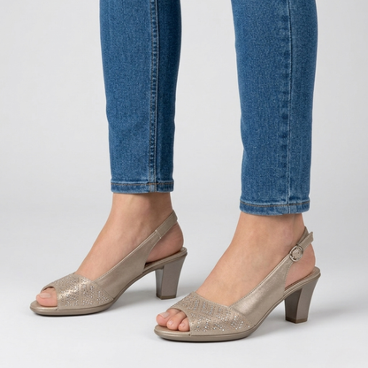 Alana - Bequemer Damensandal mit Absatz