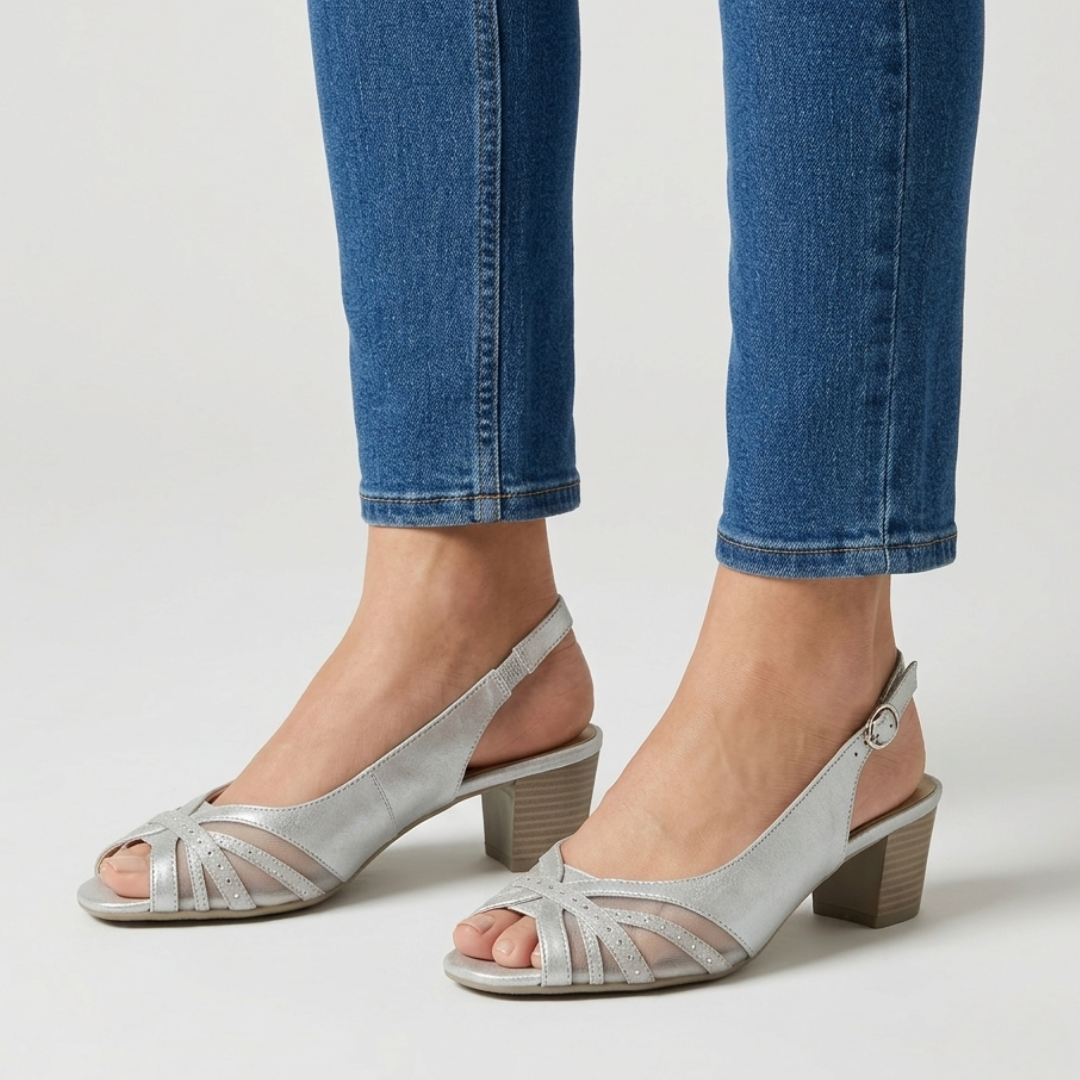 Amedea - Bequemer Damen-Sandal mit Absatz
