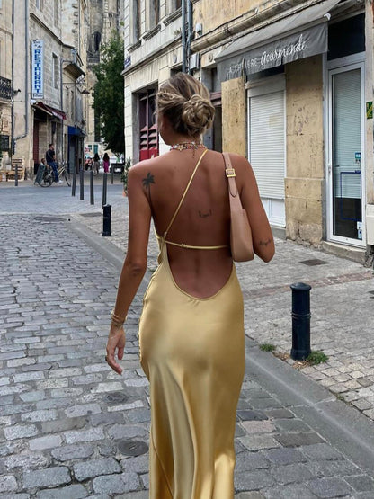 URSULA | RÜCKENFREIES MAXIKLEID
