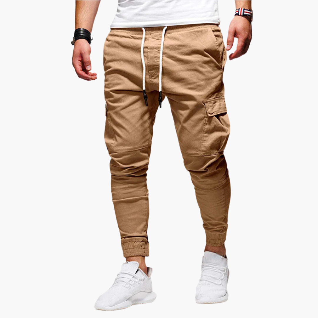 AlpenNord™ | Herren Cargo Jogginghose – Moderne Streetwear Freizeithose mit Taschen und Elastikbund, Outdoor & Alltag