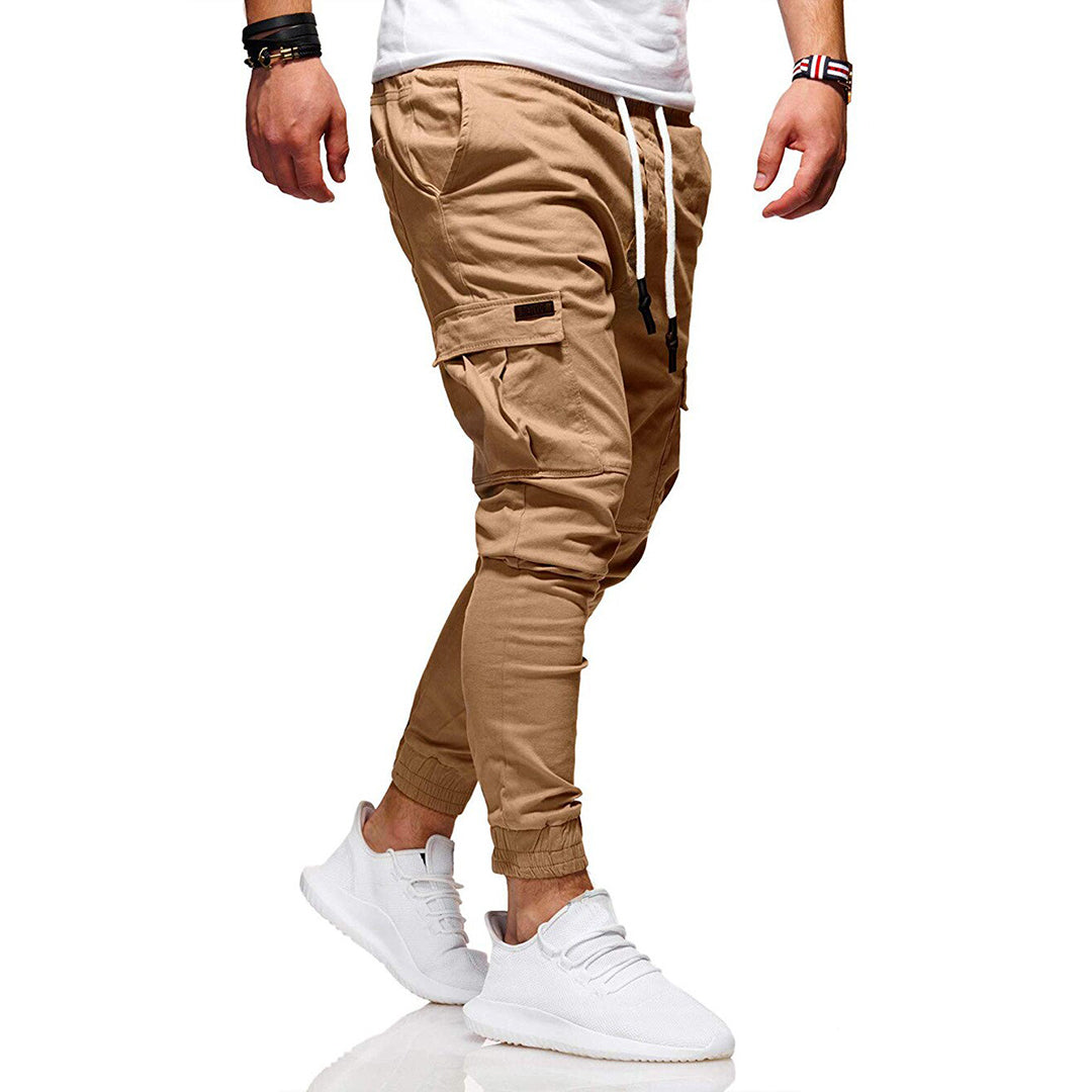 AlpenNord™ | Herren Cargo Jogginghose – Moderne Streetwear Freizeithose mit Taschen und Elastikbund, Outdoor & Alltag