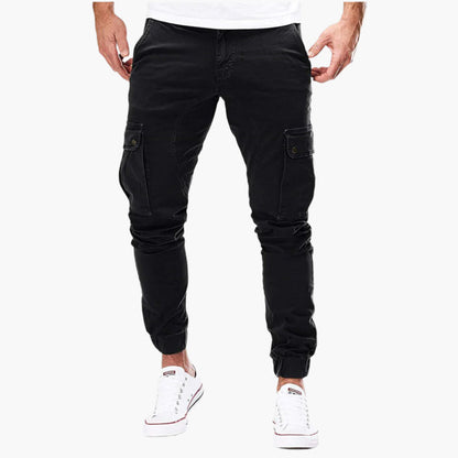 AlpenNord™ | Herren Cargo Jogginghose – Moderne Streetwear Freizeithose mit Taschen und Elastikbund, Outdoor & Alltag