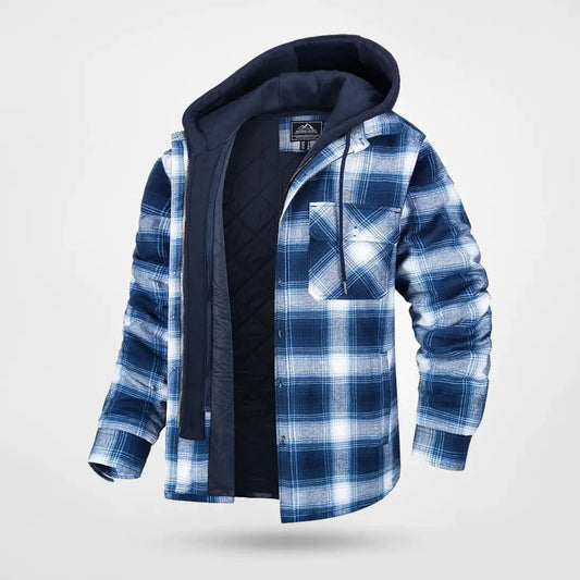 AlpenNord™ | Kapuzen-Button-Down-Jacke für Herren