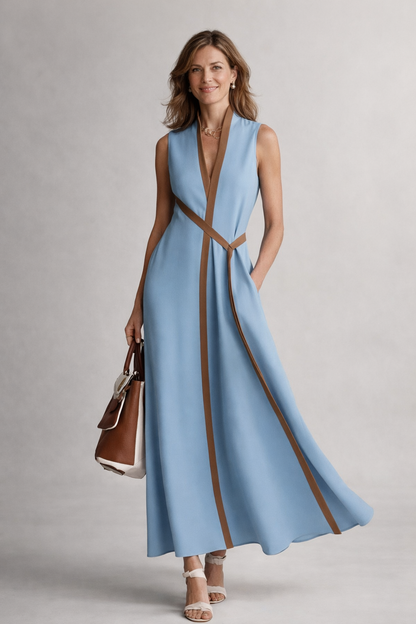 VIVIENNE | Celeste - Elegantes Maxikleid