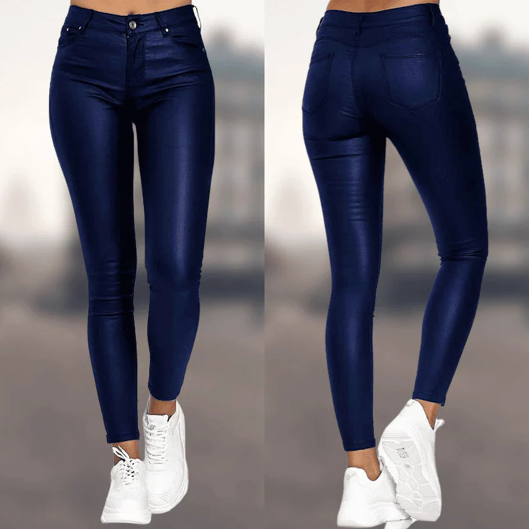 NOIR – Lederlook Hose