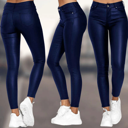 NOIR – Lederlook Hose