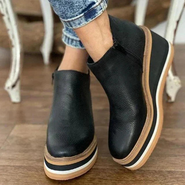 Kamala™ Lässige Keilstiefeletten