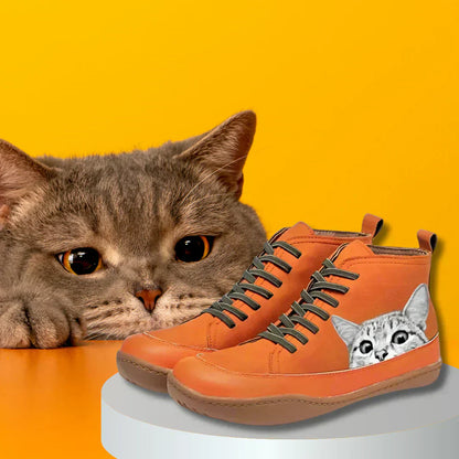 MAELEN™ | Damen Leder-Sneaker